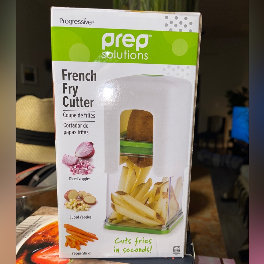 NEW Progressive International Tower French Fry Cutter, 1, White/Green